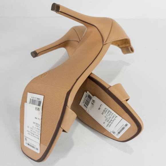 Wild Pair Bethie Suede Open Toe Sandals Nude 6 - Picture 8 of 9